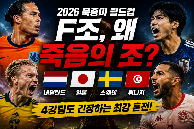  2026 월드컵 F조, 왜 죽음의 조라 불리나