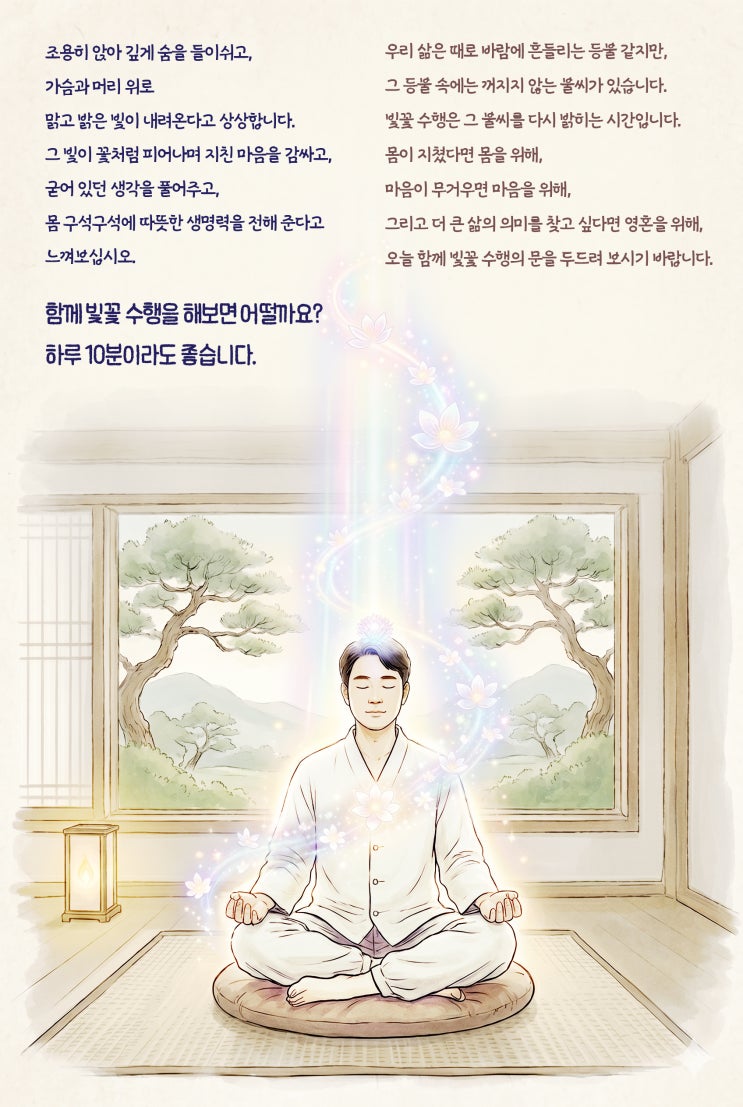  건강을 위한 치유 명상, 빛꽃 수행