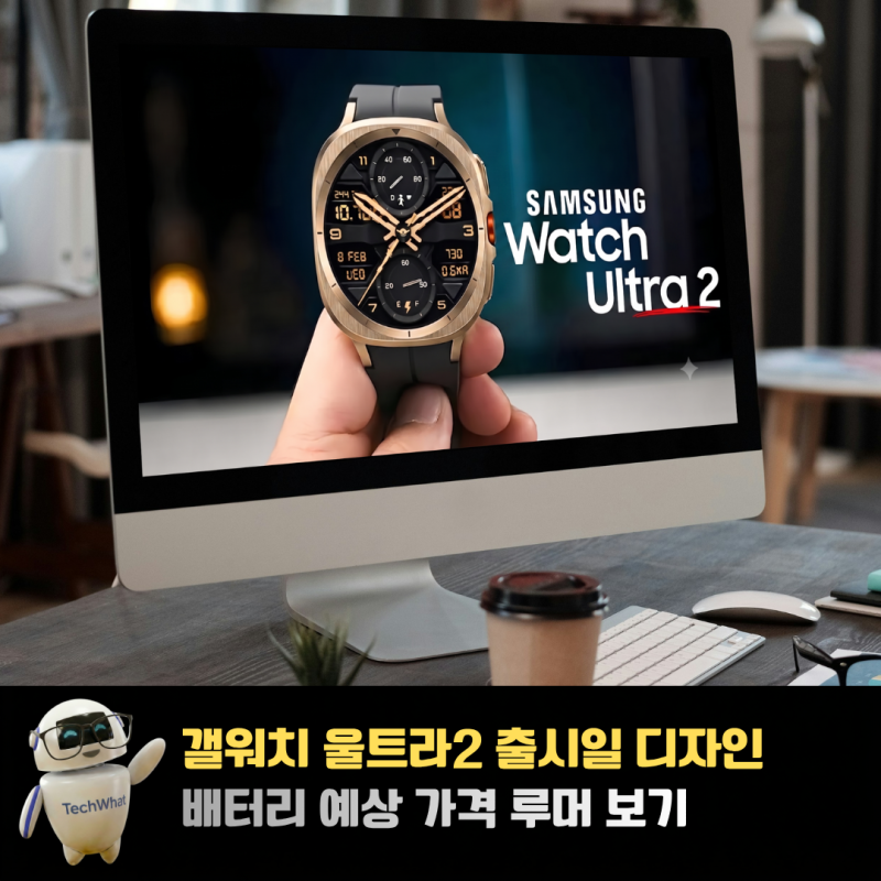 갤워치 울트라2 출시일 디자인 배터리 예상 가격 루머 보기
