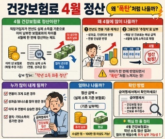 4월 급여명세서가 무너진다 — 직장인 1,035만 명 건보료 폭탄 2026년 #건보료폭탄 #건강보험료....