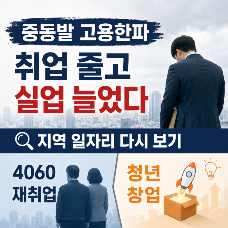 중동발 고용한파, 취업 줄고 실업자 늘어난 이유를 생활경제로 보면