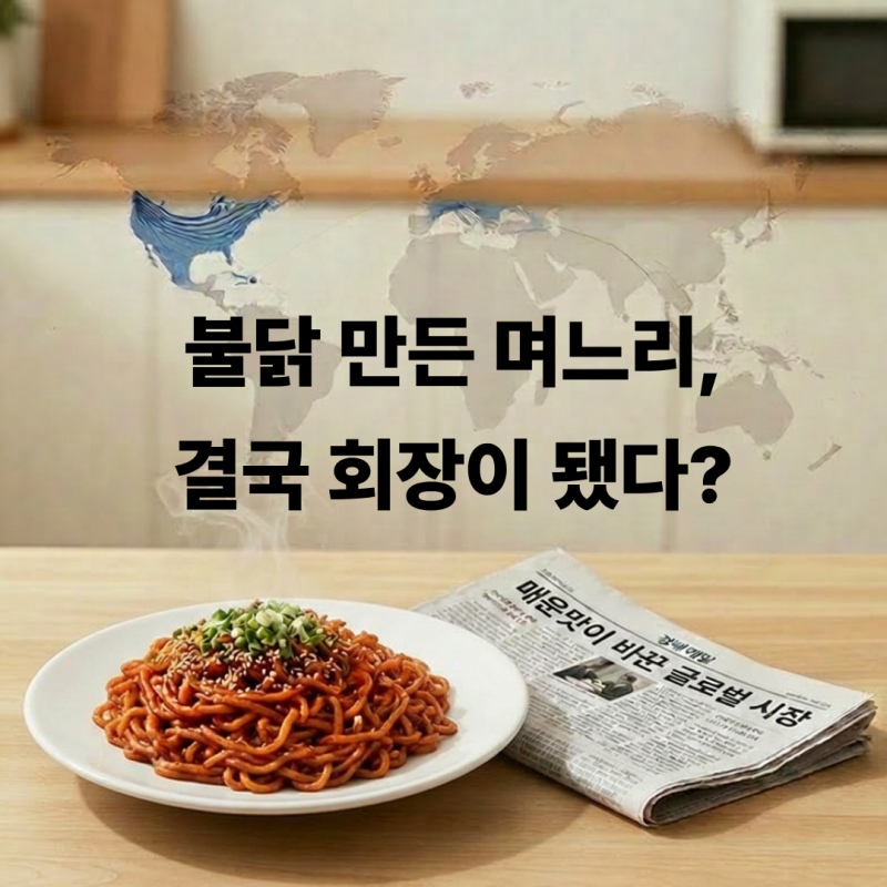 불닭 만든 며느리, 회장이 됐다… 삼양식품 숨은 경제 이야기