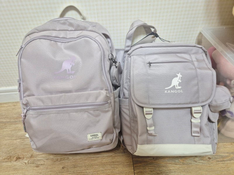 [초등학생 책가방 추천] 감성 가득한 보라빛, 캉골키즈 윈백팩(Wynn Backpack RE) & 보조가방 세트 ....