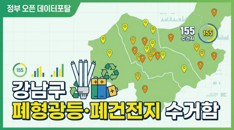서울특별시 강남구 폐형광등·폐건전지 분리수거함 설치 현황