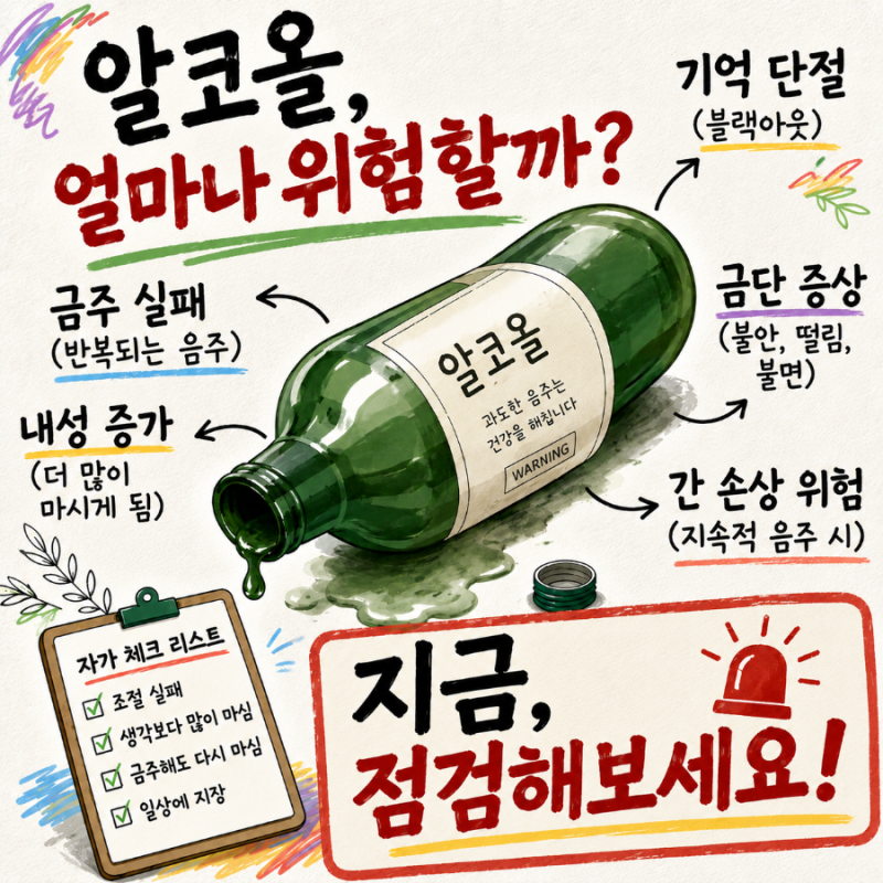 알콜중독 자가진단 테스트ㅣ"설마 나도 중독일까?"