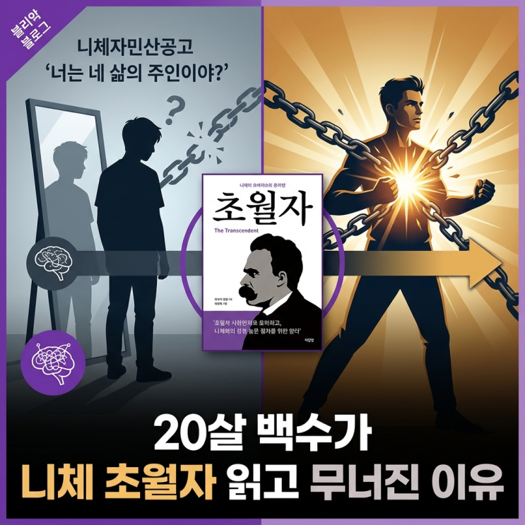  "너는 네 삶의 주인이야?" 20살 백수가 니체 '초월자'한 권 읽고 무너진 충격적 이유