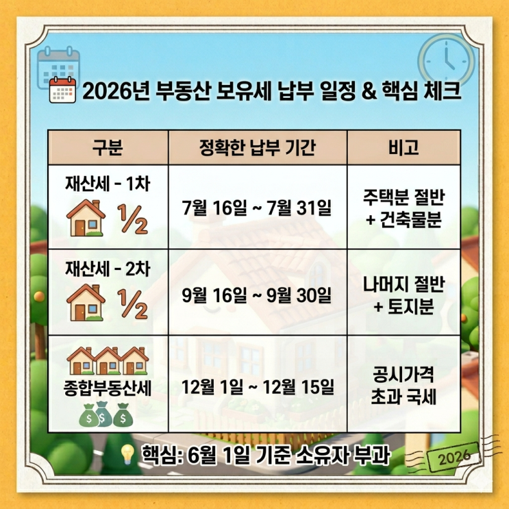   올해 부동산 보유세, 언제 얼마나 나올까?