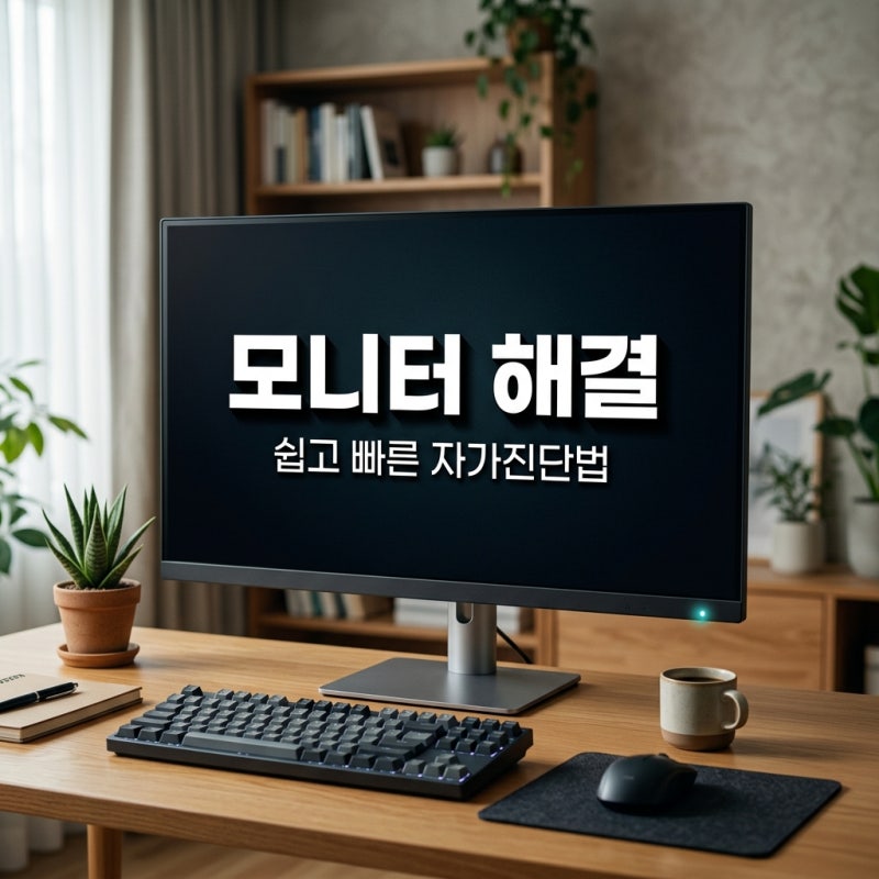 모니터가 안 나와요? 본체는 켜졌는데 화면 안 나올 때 해결법 5가지