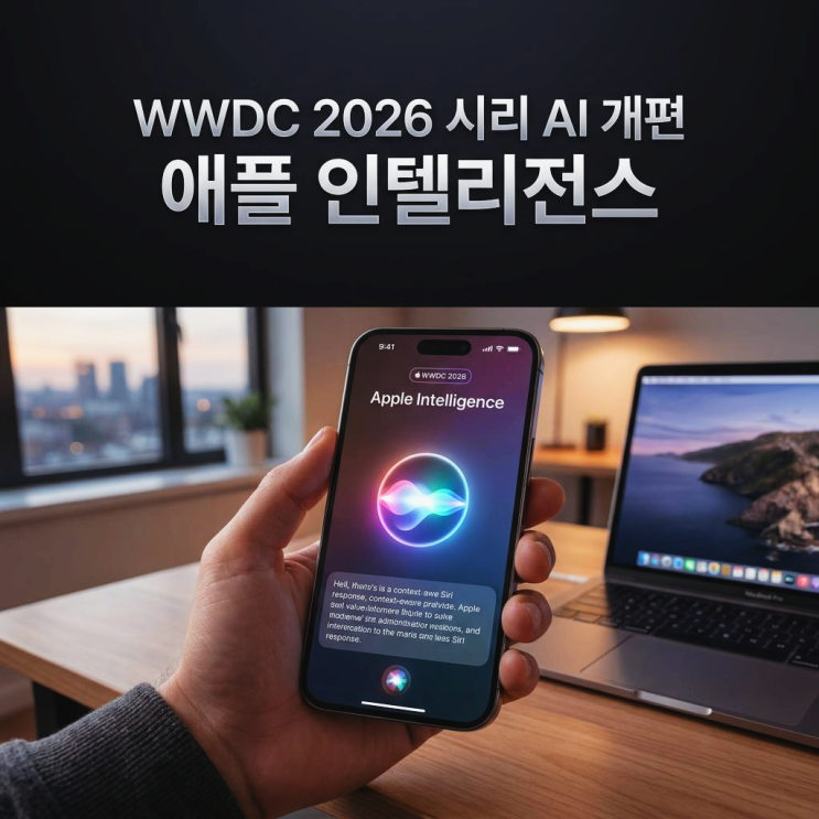  WWDC26 시리 AI 전면 개편 애플 인텔리전스 핵심 변화