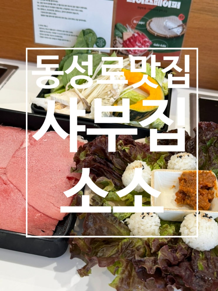  대구 동성로 맛집 혼밥도 부담 없는 샤부집소소 1인 샤브샤브 후기