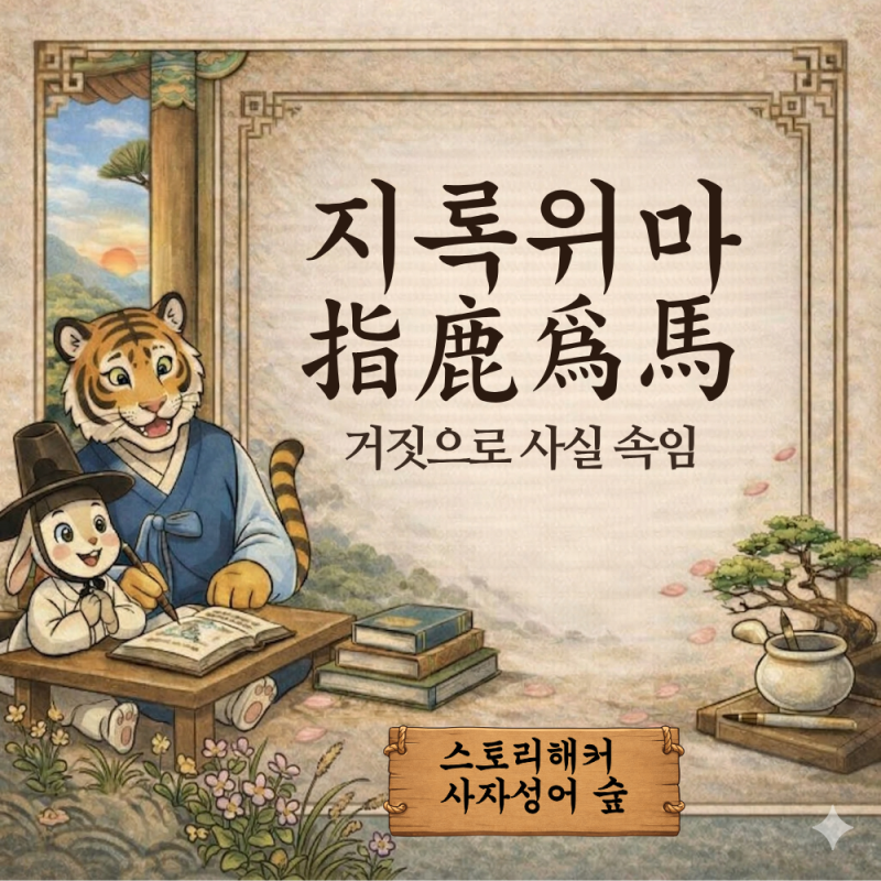 지록위마 한자풀이부터 진나라 조고 스토리까지 | 수능·공무원 출제 핵심 사자성어