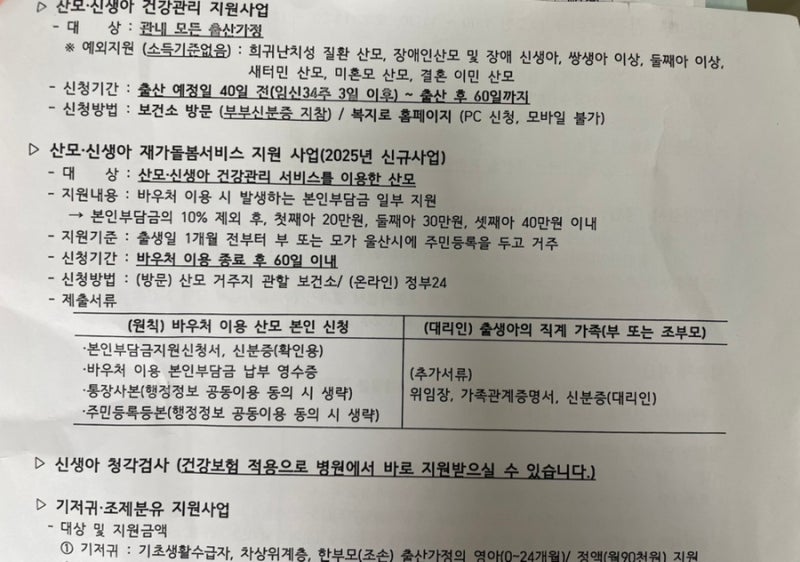 [울산 산후도우미] 맘그린케어 10일 이용 후기 및 정부 바우처 신청 후기