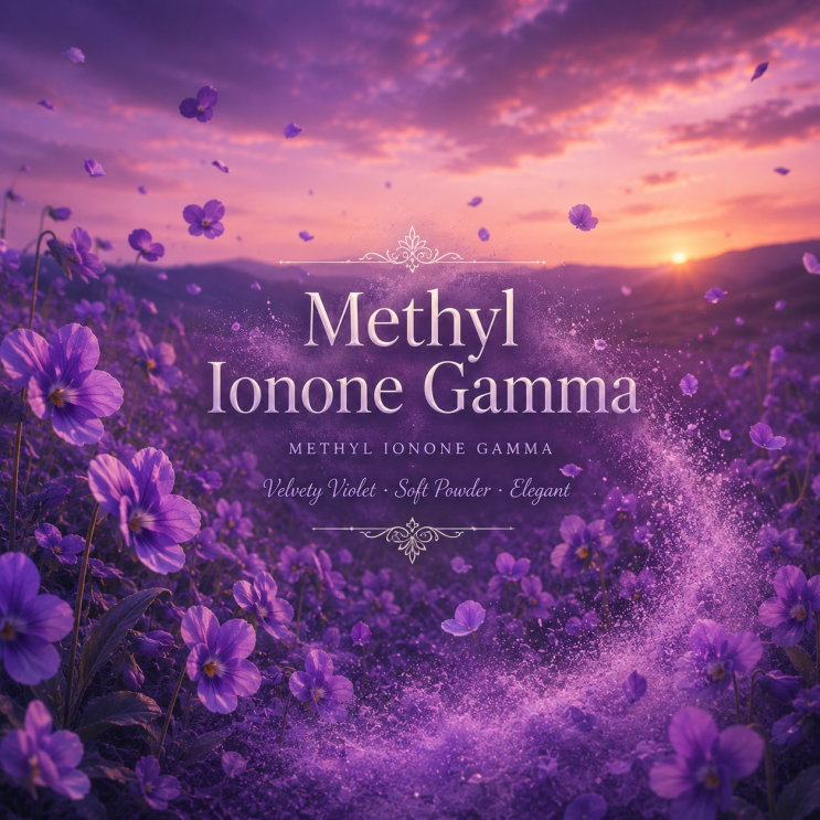  메틸 이오논 감마(Methyl Ionone Gamma) – 보랏빛 벨벳처럼 부드럽고 우아한 파우더 향료