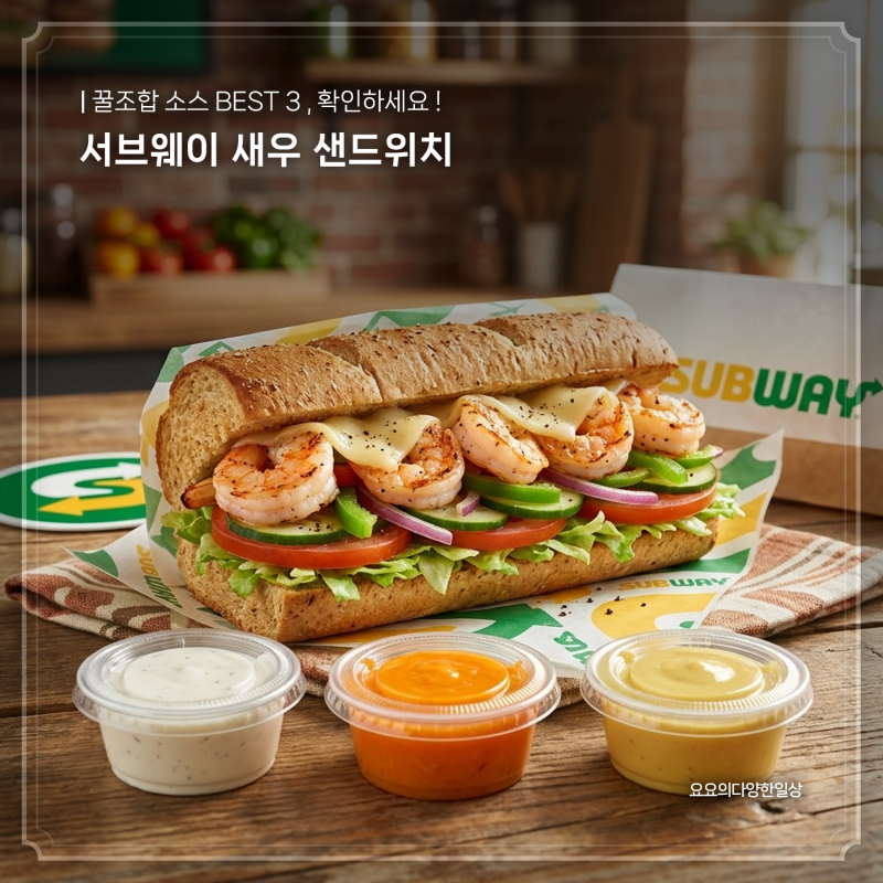 서브웨이 쉬림프 꿀조합 소스 BEST3 ( + 꿀팁까지 )