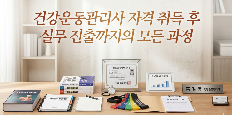  건강운동관리사 자격 취득 후 실무 진출까지의 모든 과정