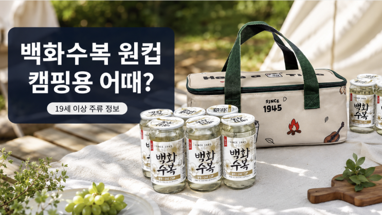  백화수복 원컵 캠핑 패키지 살만할까