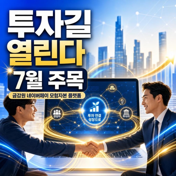 금감원 네이버페이 <b>모험자본 플랫폼</b> 7월 출범, 스타트업... 