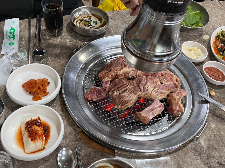  신도림 고기집 우리들숯불갈비 주차 메뉴 돼지갈비