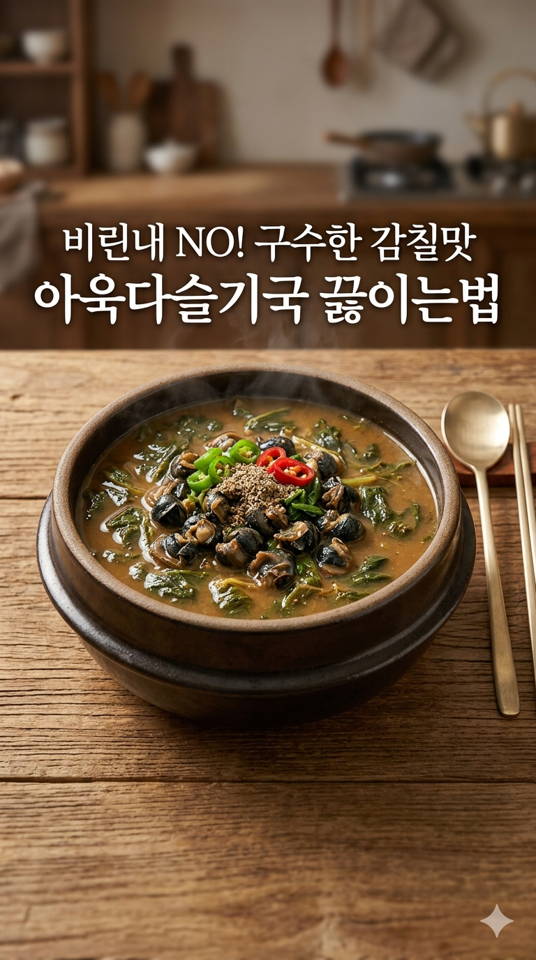 비린내 없는 아욱다슬기국 끓이는 법, 실패 없는 황금 레시피 완벽 정리