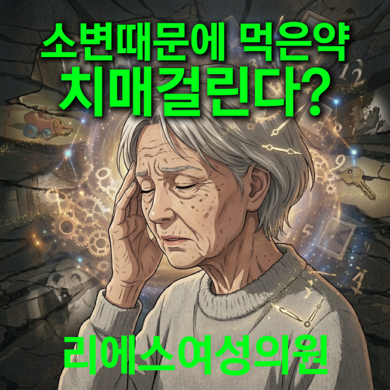 과민성 방광 약 부작용, 치매 걱정된다면 꼭 보세요