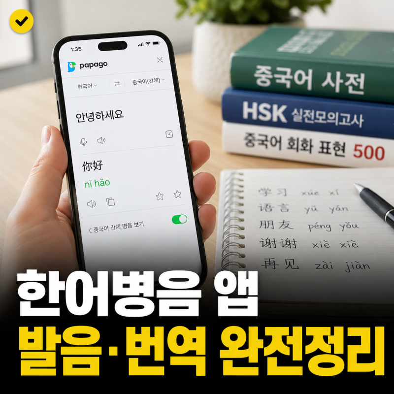 한어병음 번역기 추천 앱 5가지