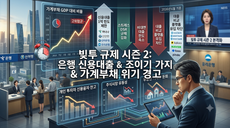 <b>은행권 신용대출 조이기</b> 시작…증시와 부동산 시장은 어떻게... 