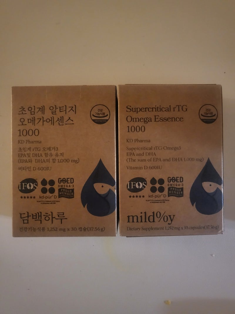 담백하루 초임계 rtg 오메가3 고약사 추천 후기