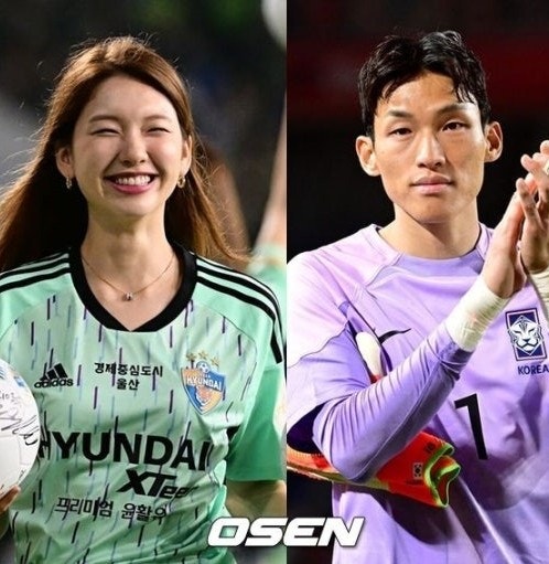 대표팀 구한 <b>김승규</b> '슈퍼세이브'...축하 쏟아진 아내 <b>김진경</b>은... 