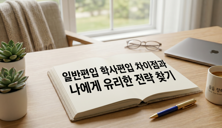  일반편입 학사편입 차이점과 나에게 유리한 전략 찾기