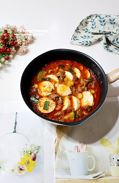 돼지고기 순두부찌개 레시피 끓이는법
