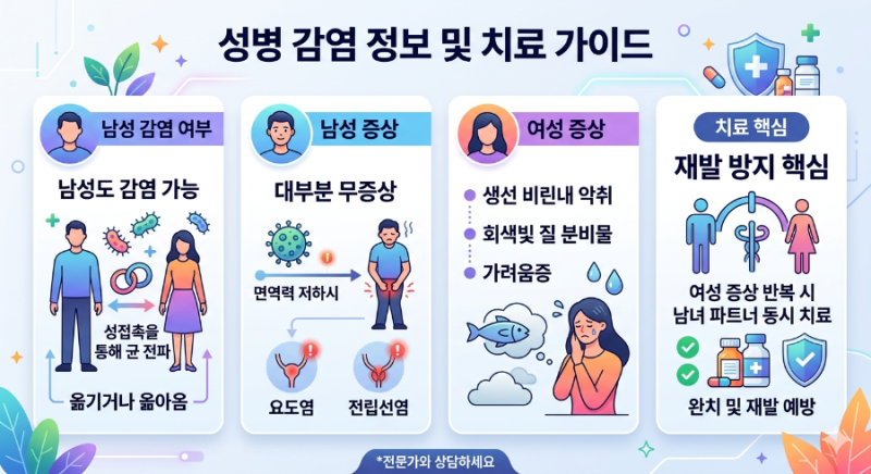 가드넬라균 여자만 걸려? 남자들은 안전? 알아둘 사항들 정리