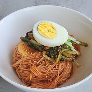 여름별미 열무김치국수 양념장 넣고 비빔국수 만들기 열무 김치비빔국수 레시피