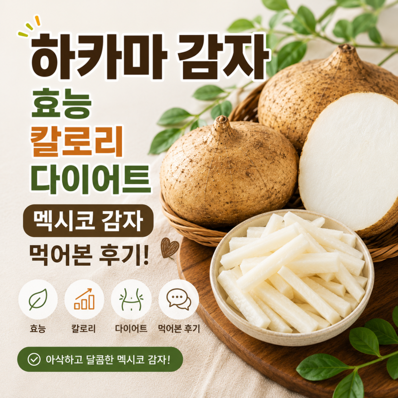 히카마 감자 효능 칼로리 다이어트 멕시코 감자 먹어본 후기