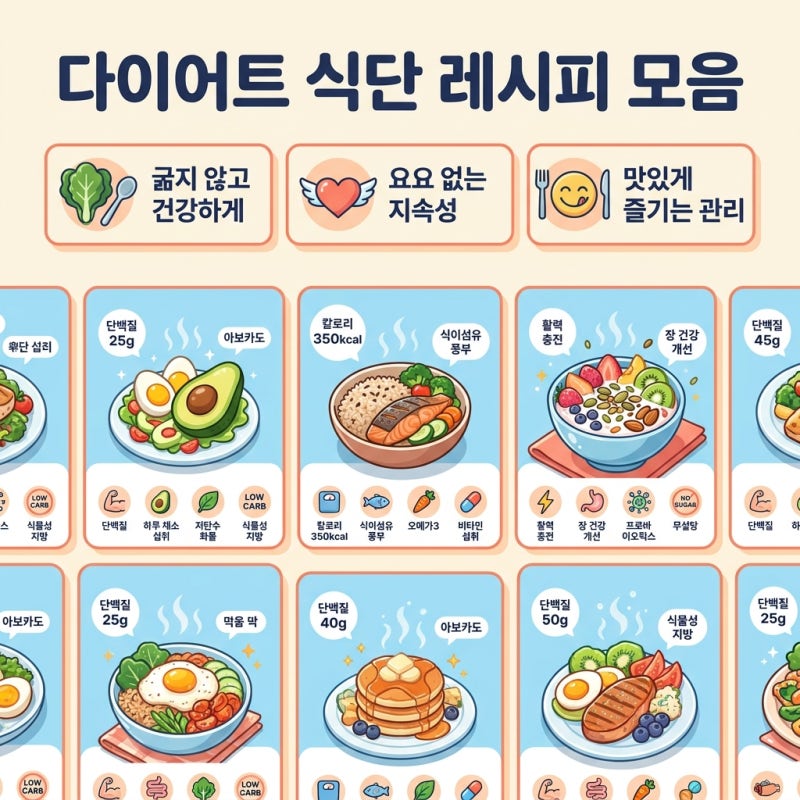 2026년 건강한 다이어트 식단 레시피 모음, 일상 속 작은 변화의 시작