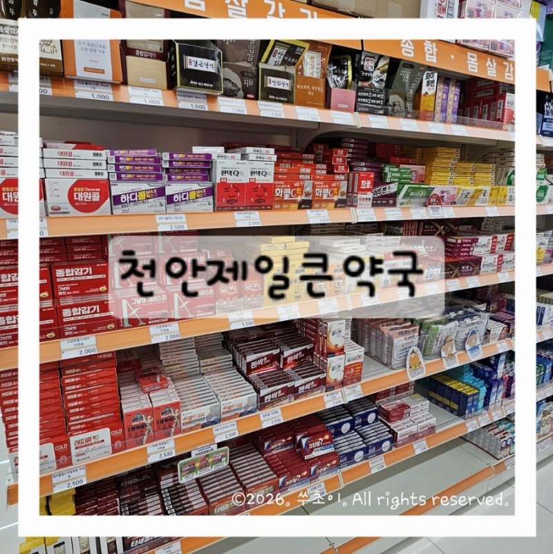 천안제일큰약국 후기｜천안 영양제 성지 아이 영양제부터 상비약까지 한 번에