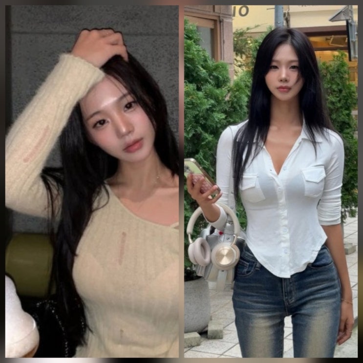 중위 출신 모델 천미경 셔츠핏 데일리룩 스타일링 몸매 화제 인스타 근황