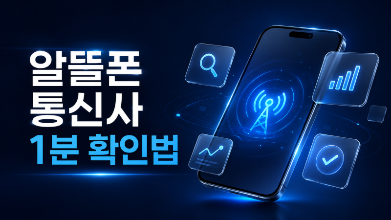 알뜰폰 통신사 조회·확인 방법｜번호이동 전 필수! 내 알뜰폰 사업자명 1분에 찾기 (2026년 최....