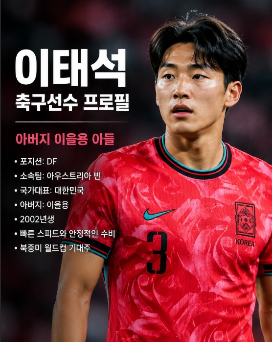 이태석 축구선수 프로필 아버지 <b>이을용 아들</b>