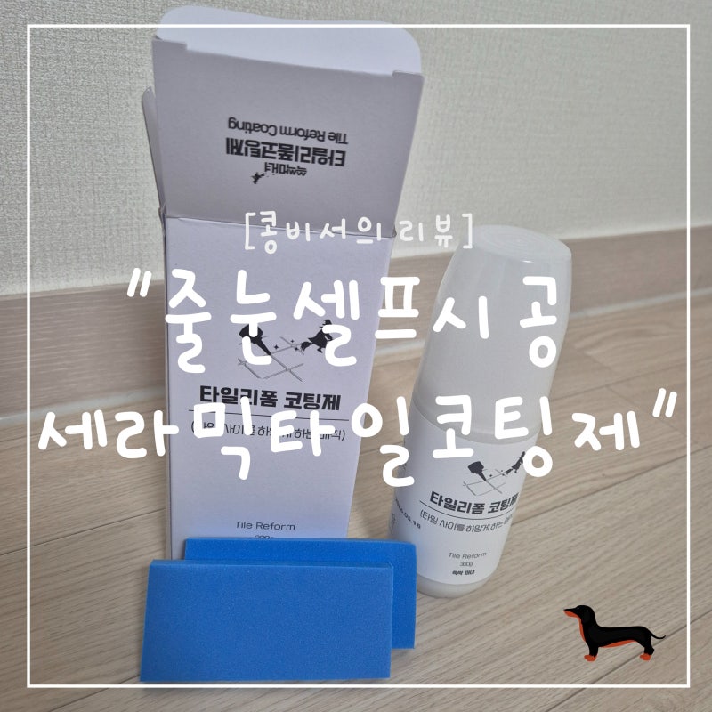 "콩비서의 리뷰" 욕실 화장실 바닥 줄눈 셀프시공 했다가 망한 후기