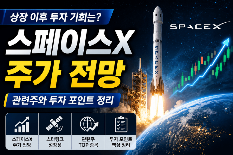  스페이스X 주가 전망, 상장 이후 관련주와 투자 포인트 총정리