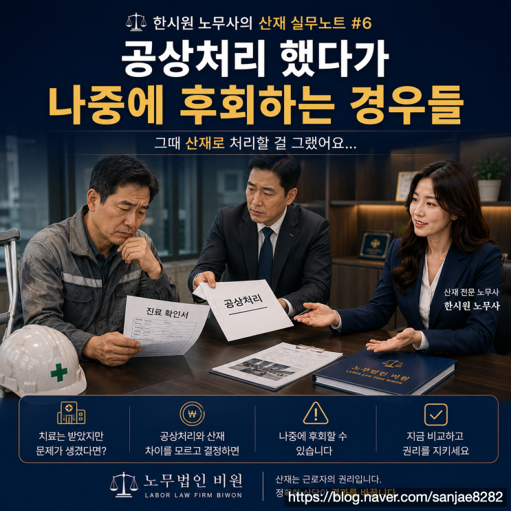 공상처리했다가 나중에 후회하는 경우들
