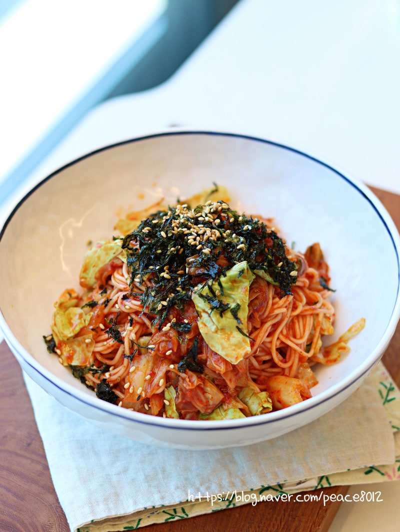 김치 비빔국수 양념장 레시피 2인분 딱 좋은 양!