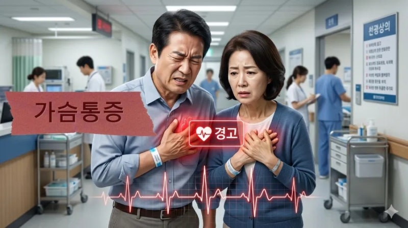 가슴 통증, 심장마비 전조증상 구별법