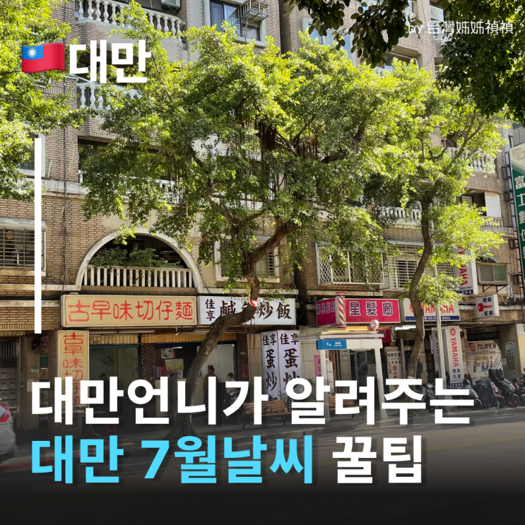  대만언니 피셜 대만 7월 날씨 대만 7월 여행 준비 꿀팁 대만 여행 코디
