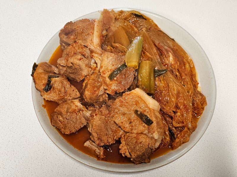 앞다리살 김치찜 레시피 쿠쿠 스피드팟