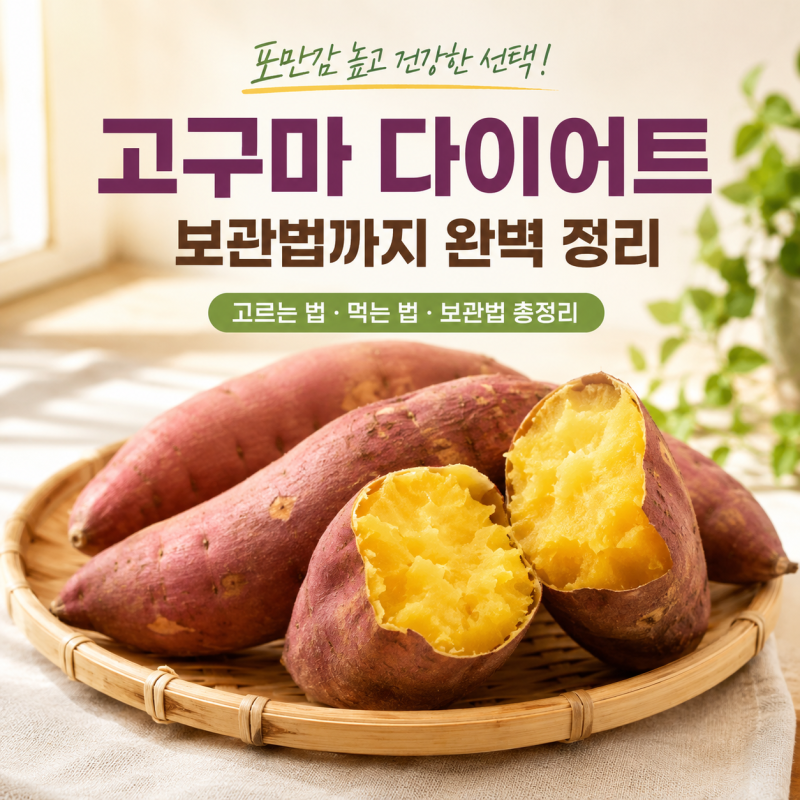 고구마 다이어트할 때 자주 먹는 이유, 보관까지 제대로 하는 법