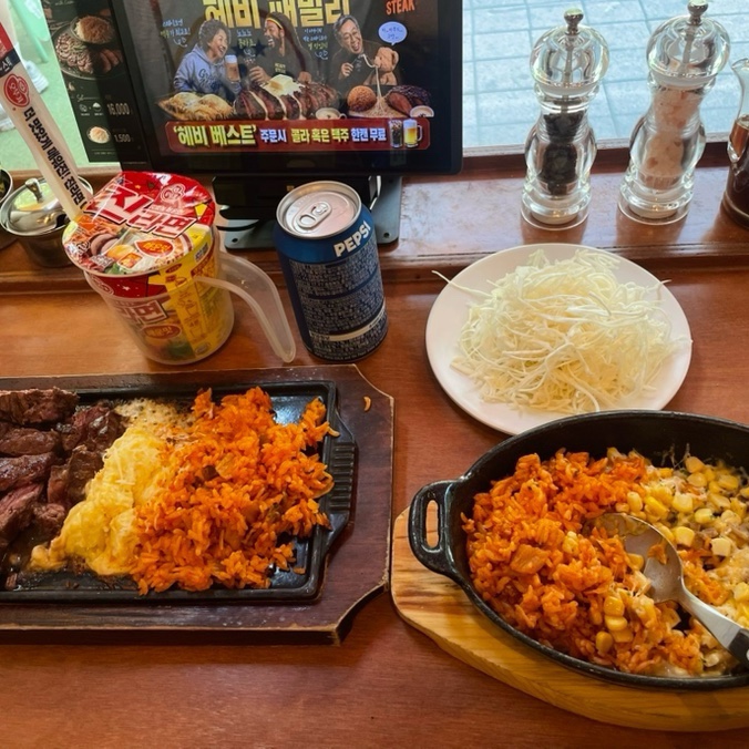  인천송도맛집 헤비스테이크 송도점 | 치즈불고기 세트 8,900원 실화?