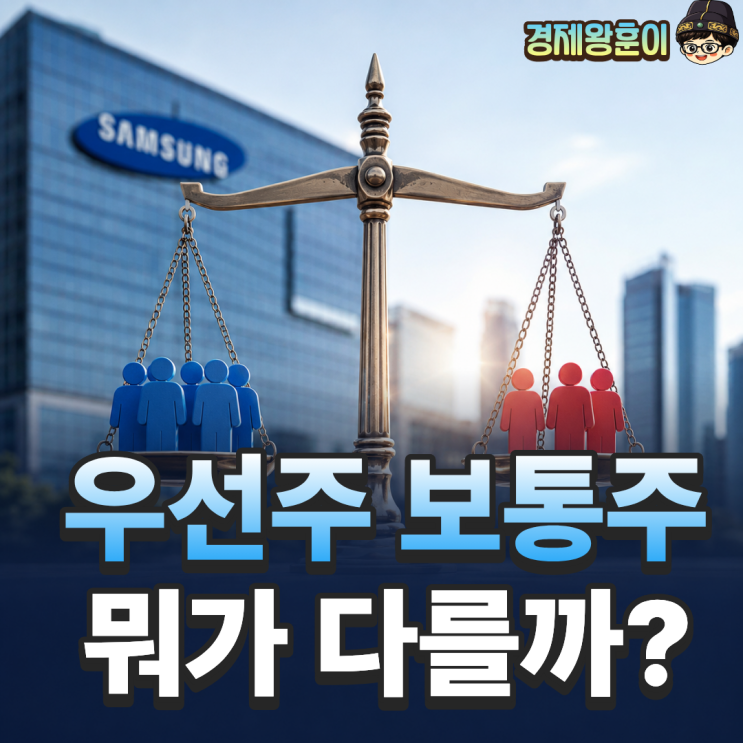 우선주 보통주 차이 초보 투자자를 위한 주식 기초 개념 정리