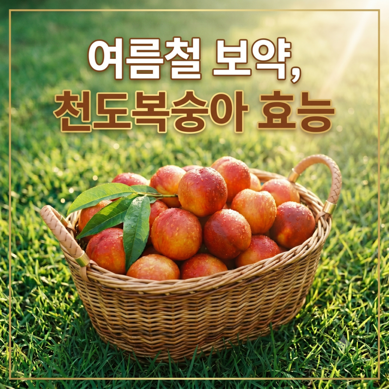 [제철 과일] 여름철 보약, 천도복숭아 효능부터 맛있게 먹는 법