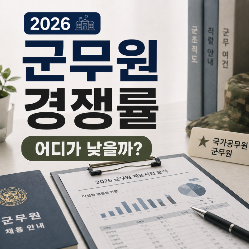 2026 군무원 경쟁률, 내 직렬은 유리할까?